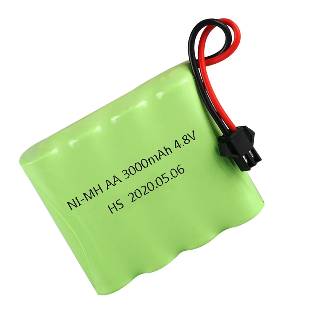 2PCS/lot 4.8V 3000mah Rechargeable NI-MH Battery For RC Toy Electric toy security facilities electric toy AA battery toys parts