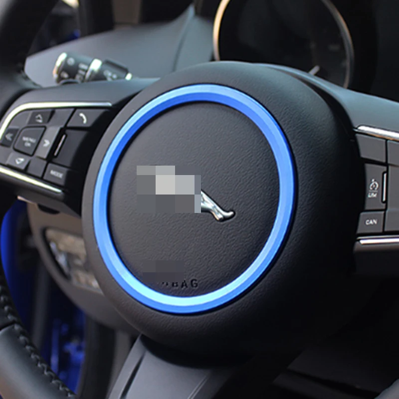 For Jaguar F, PACE, XEL, XF steering wheel ring, aluminum interior modified decorative ring.