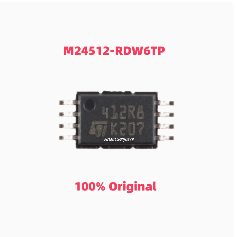 10PCS 100% New M24512-RDW6TP 412R8 M24C16-WDW6TP 416WT M24C64-WDW6TP 464WT TSSOP-8 Brand New Original Chips ic