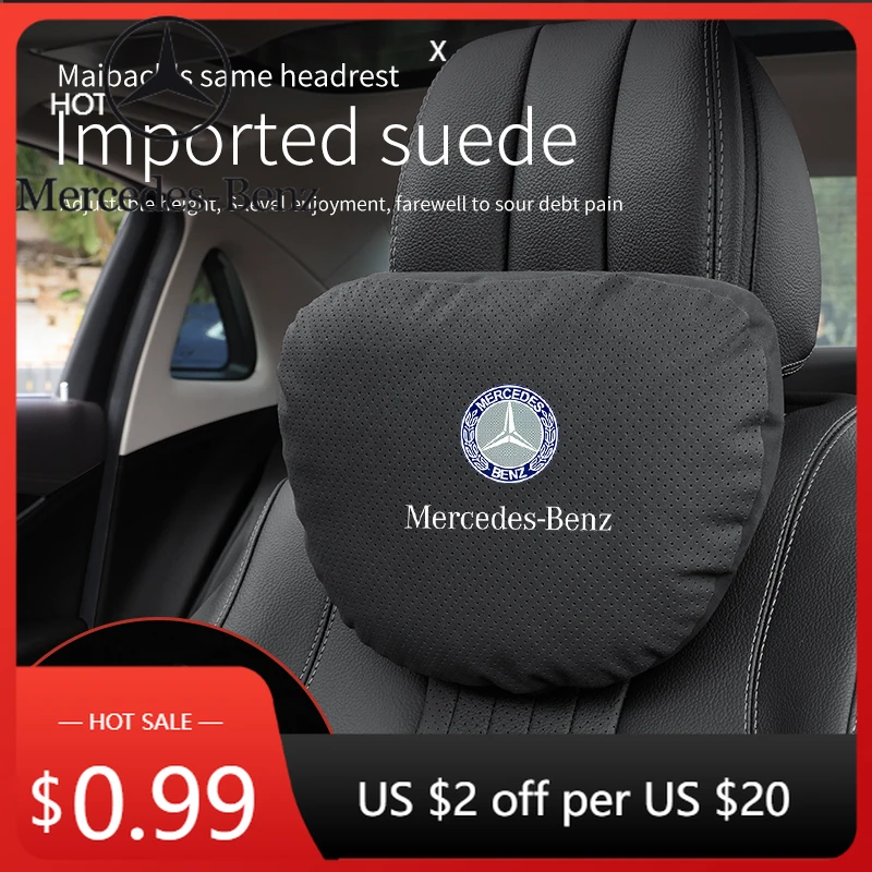 

Автомобильная наклейка Mercedes Benz A B C E S V R Class GLB GLC GLE Sprinter Pilot SLK SLC AMG W204 ML Автомобильный подголовник, поддержка шеи, мягкое сиденье