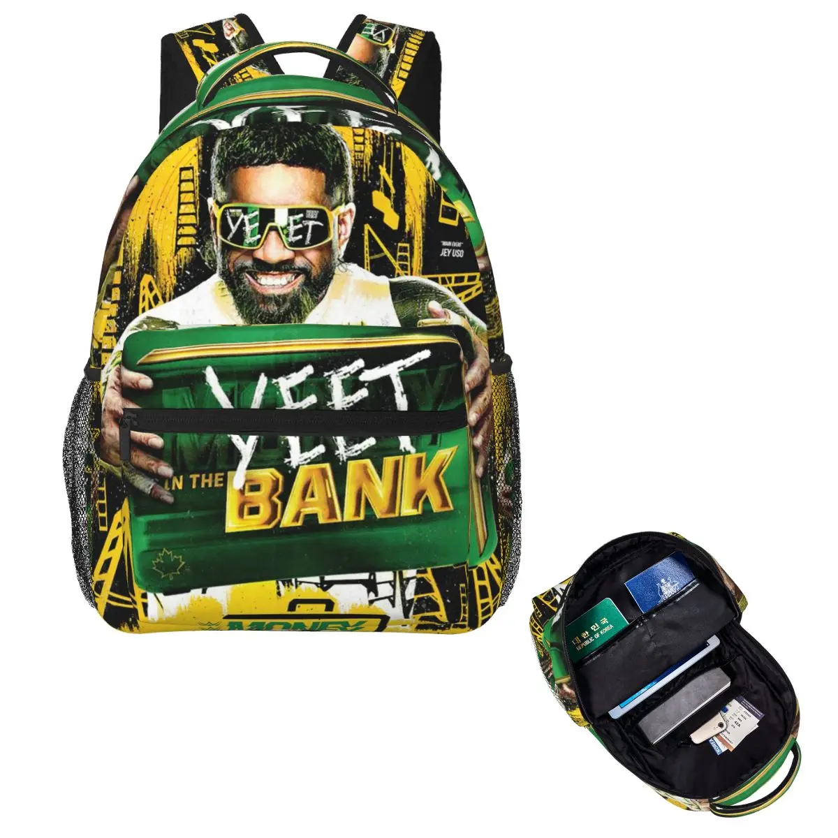 

Рюкзак WWE Jey Uso Maint Event 2024, горячая распродажа, рюкзак большой вместимости, детская сумка для книг, школьная сумка, сумки на плечо для мужчин и женщин