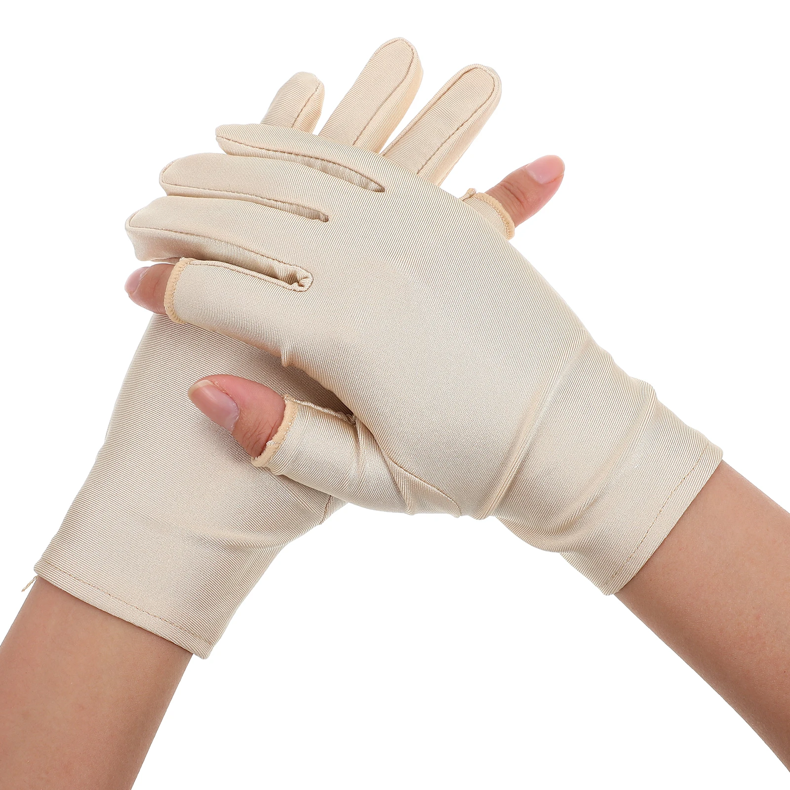 

1Pair Sun Protection Hand Gloves Thin Stretchy Manicure Uv Shield Gloves for Nail Art Care Salon Supply Salon Manicure Glove