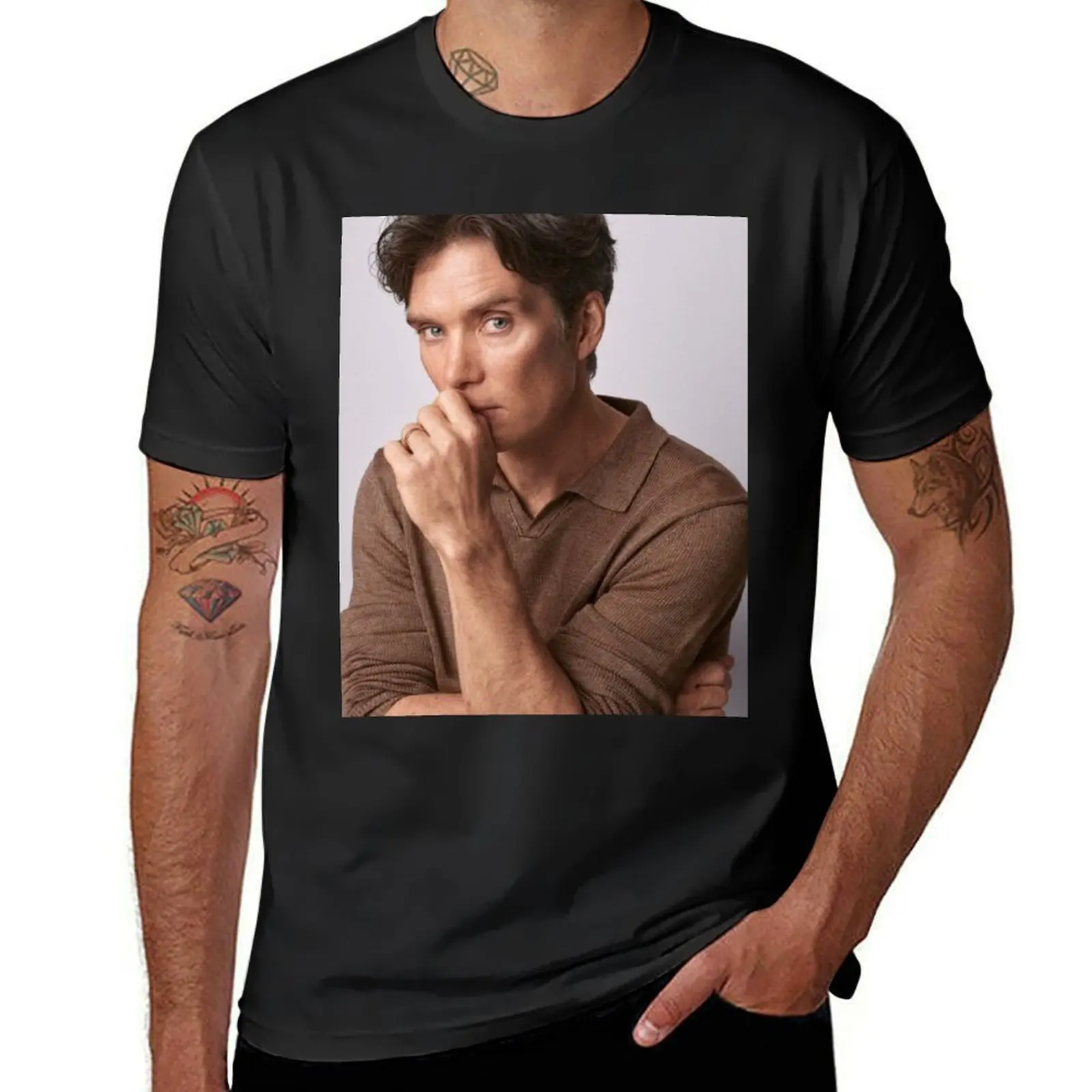 

Cillian Murphy handsome T-Shirt customs design your own animal prinfor boys sweat clothes for men