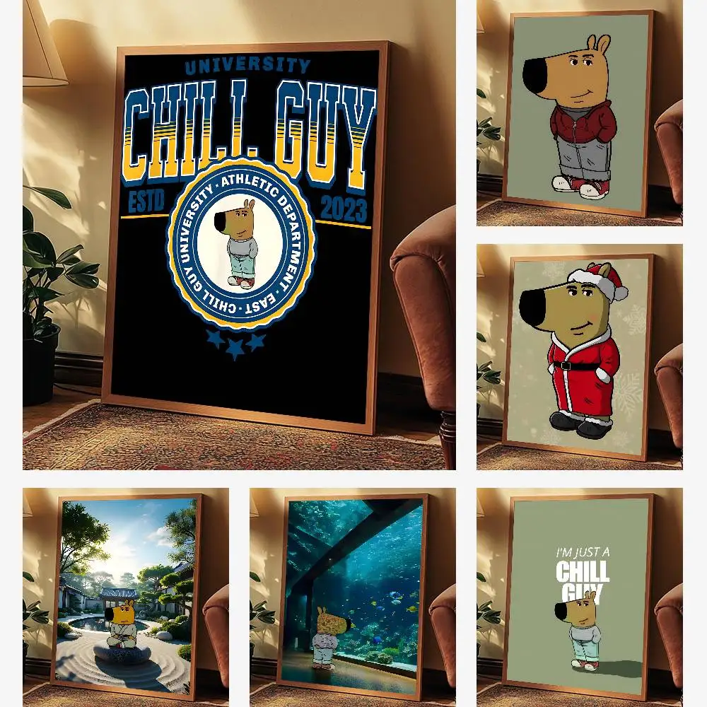 C-Chill Guy ملصق فني مع مطبوعات هدية تزيين غرفة النوم وغرفة المعيشة #3