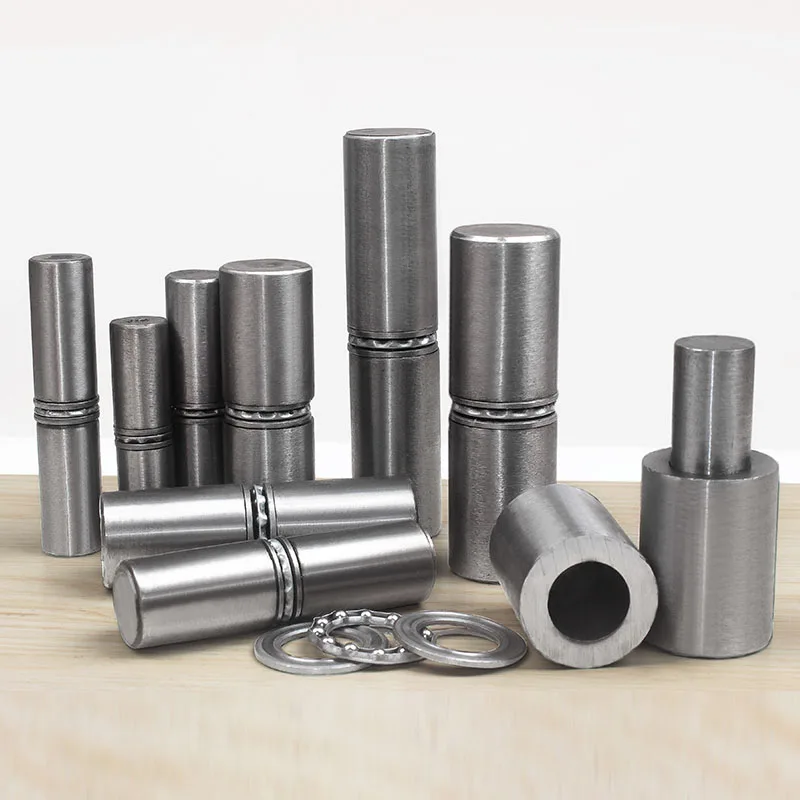 

2PCS Welding Door Axis Iron Door Hinge Cylindrical Sky And Earth Axis Fire Hidden Detachable Door Axis Iron Box Axis Hardware