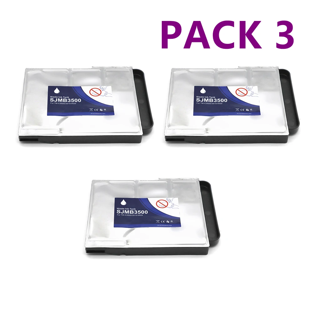 

3 шт. sjmb3500 коробка для обслуживания Epson C3500 C3510 C3520 резервуар для отработанных чернил SJMB3500 NON-OEM