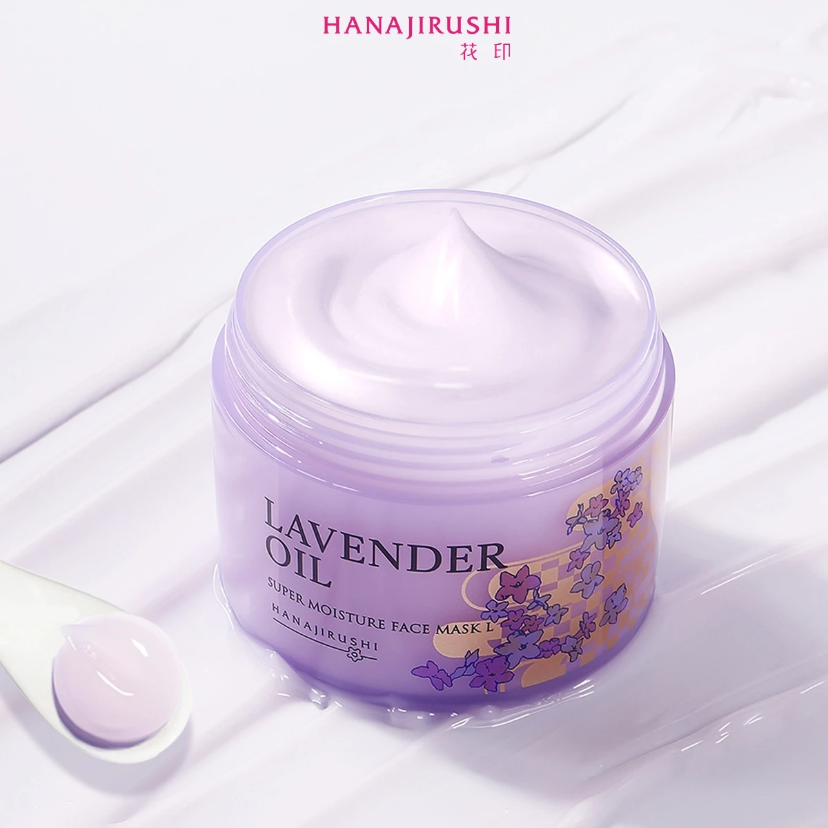 

Lavender Essential Sleep Mask HANAJIRUSHI 220g Hydrating Moisturize For Woman Skin Care Face Jelly Mask Repair Purifies Skin