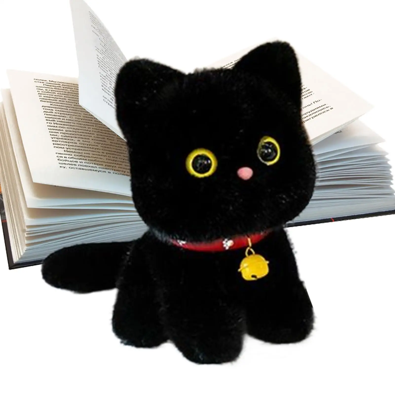 

Cat Plush Cartoon Bell Design Kitten Figure Plush Cats For Kids Girls Boys Adult Pet Lover Christmas Birthday Easter Collection