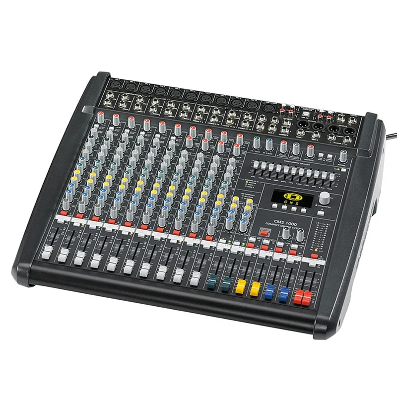 Top 5A 1:1 quality 10 CHANNEL CMS1000-3 CMS 1000 CMS1000 CMS 1000-3 Compact Mixing Console with Cover for Easy Carry