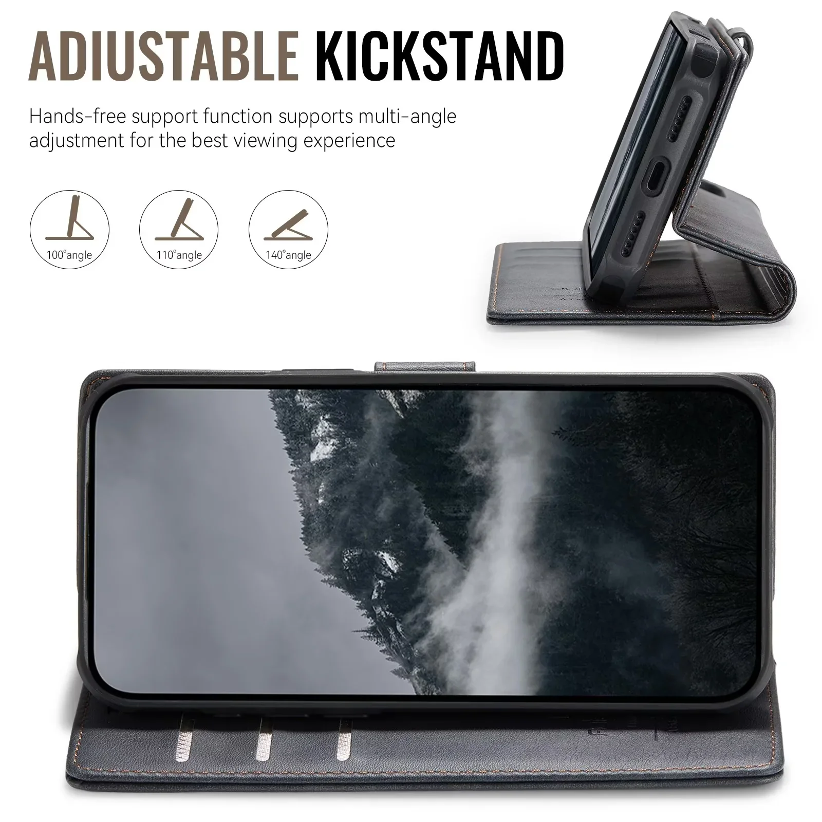 محفظة iPhone 17 Pro 5G 2 In1 حافظة جلدية قابلة للفصل لهاتف iPhone Air 17 16 15 14 13 12 Pro Max 16 Plus 16E غطاء هاتف مغناطيسي #3