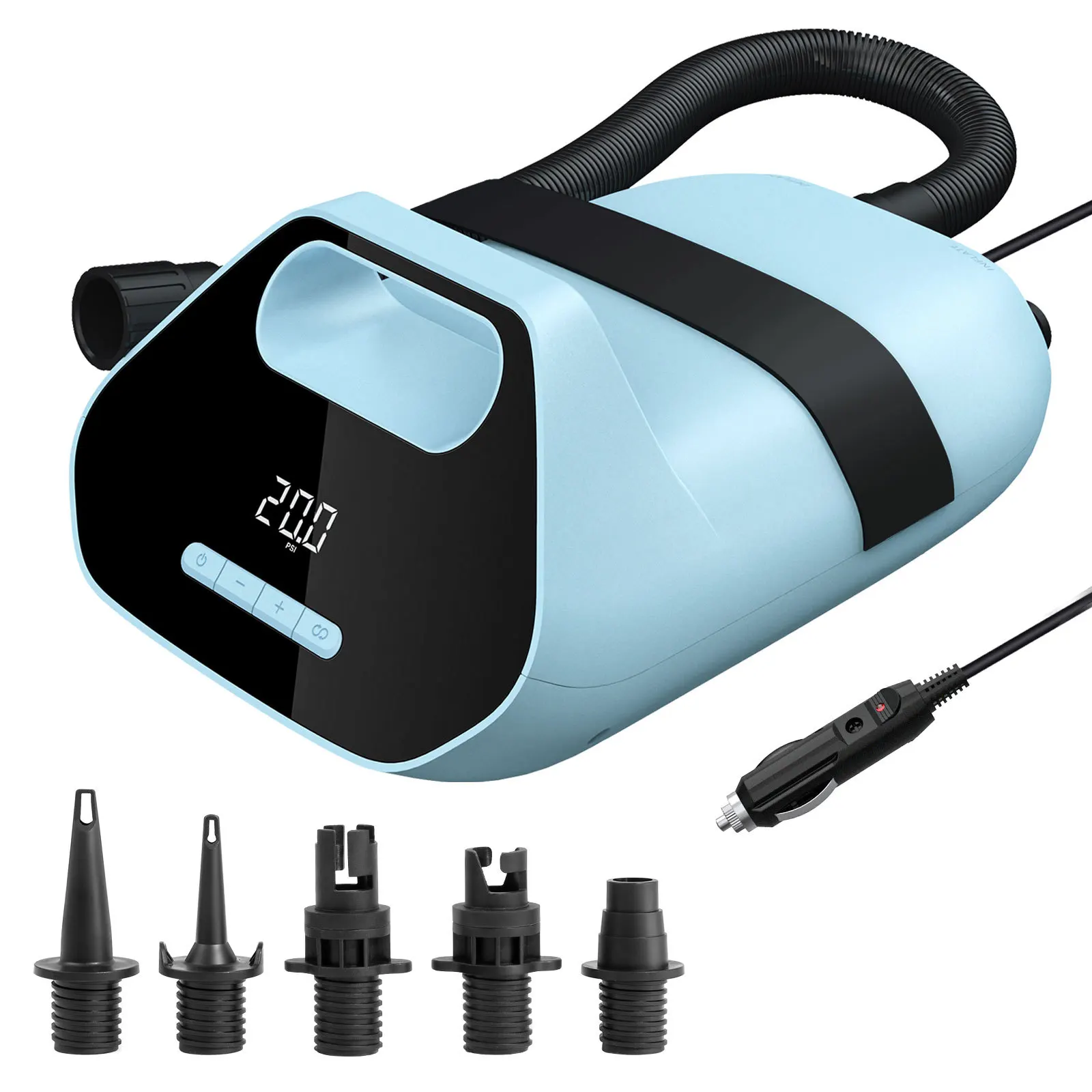 مضخة هواء TLF 20PSI فائقة الضغط SUP مزدوجة التضخم / الانكماش للوحة SUP