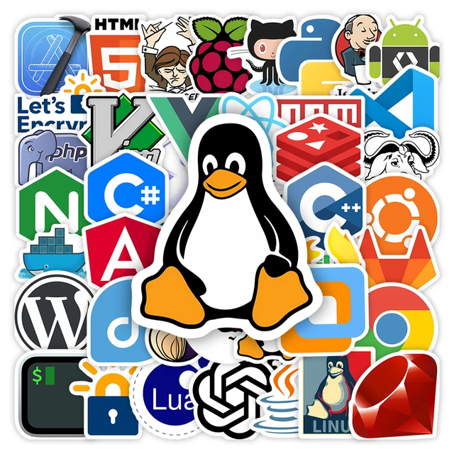 Naklejki rozwojowe Programowanie JS Docker Html Aplikacja Geek Hacker DIY Dekoracyjna naklejka na laptopa Telefon Bagaż Wodoodporny