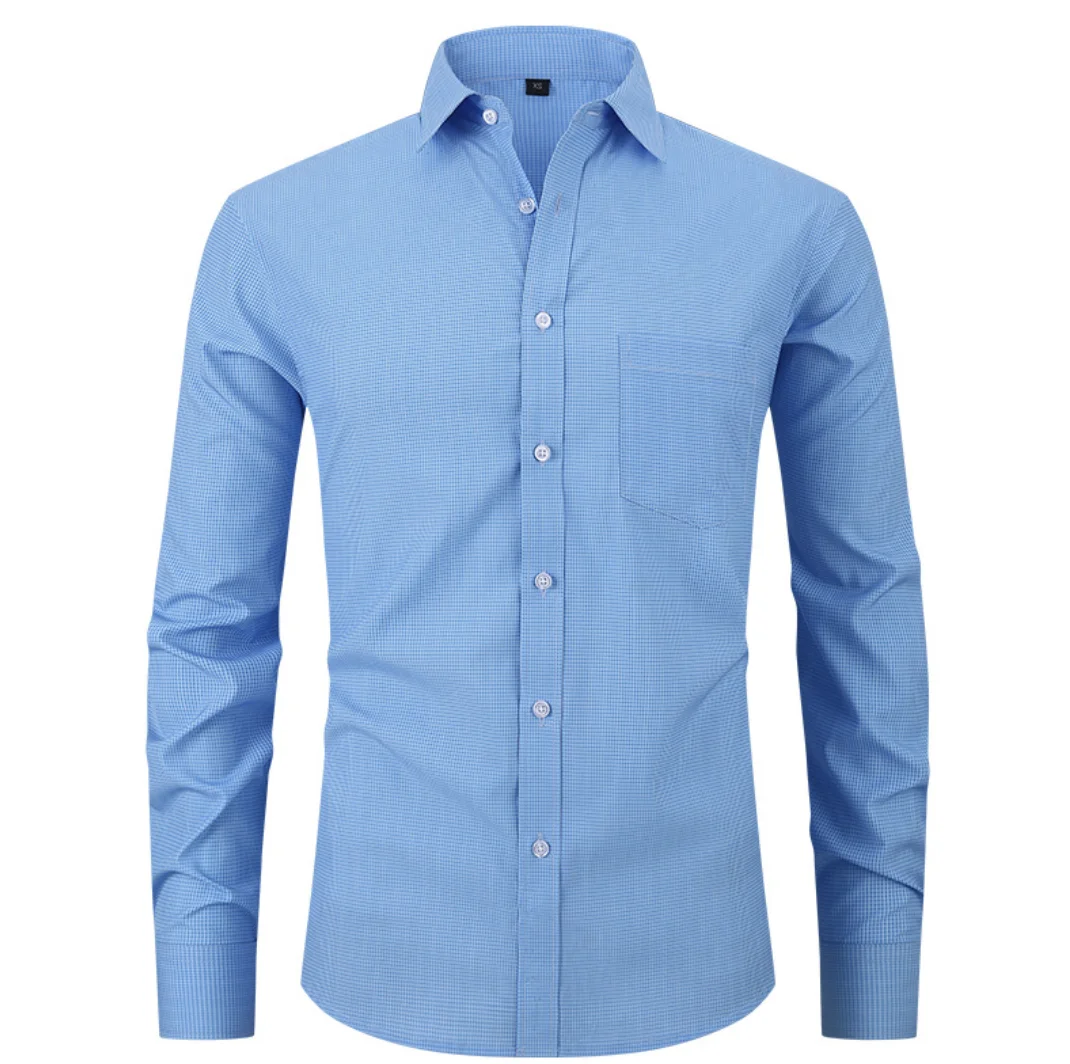 Belle chemise d'affaires décontractée pour hommes, chemise à manches longues