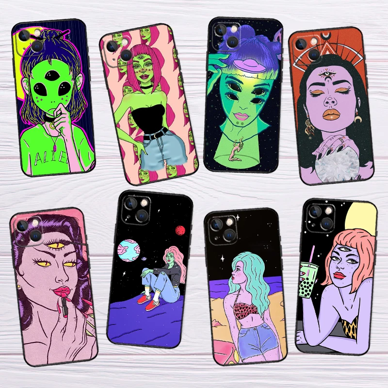 Hippie Grunge Art Case For Samsung Galaxy A16 A26 A36 A56 A12 A22 A32 A52 A06 A54 A34 A14 A13 A53 A15 A35 A55