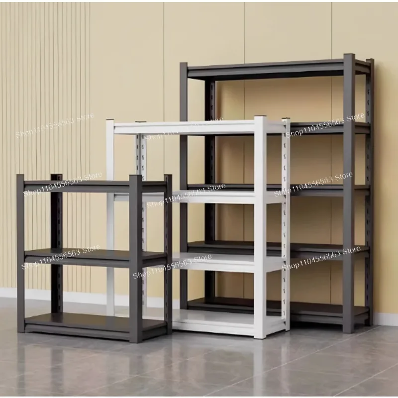 Multi-Tier Heavy Duty Steel Storage Rack, Thickened Metal Shelving Unit for Kitchen Garage Balcony Utility Room Home Organizer
