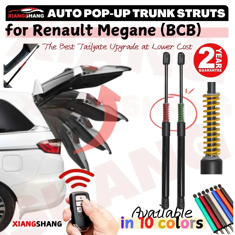 Auto Pop-Up Trunk Struts for Renault Megane E-Tech Electric (BCB) 2022-present Automatic Opening Gas Lift Supports with Springs