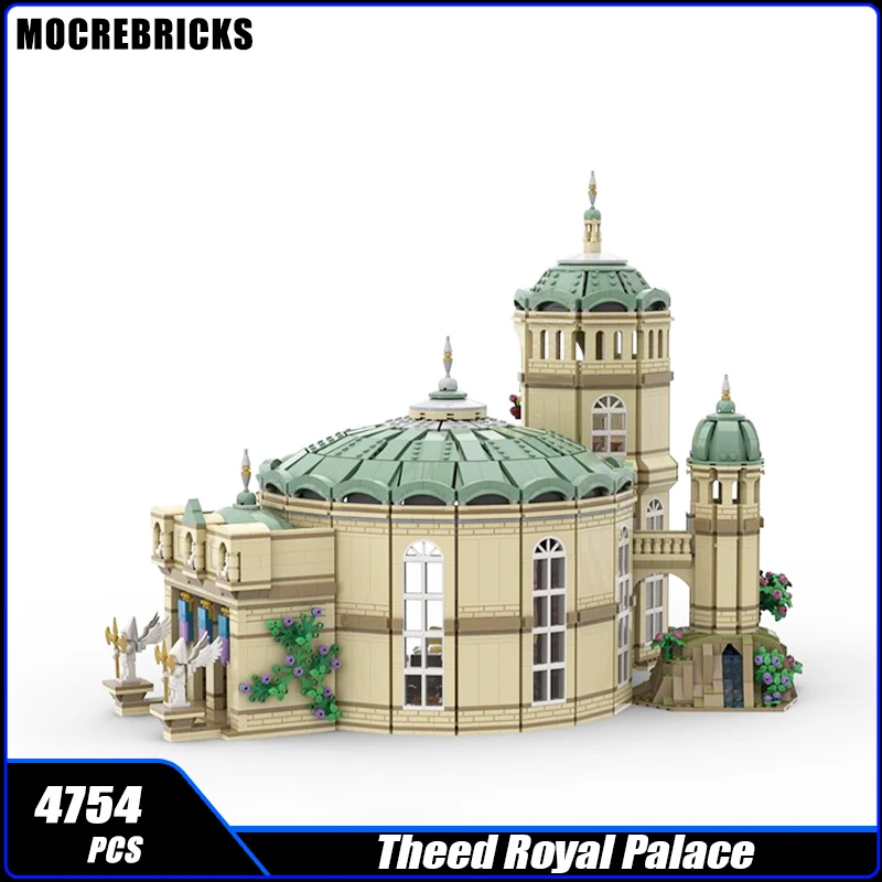 ภาพยนตร์ที่มีชื่อเสียงฉากชุดสถาปัตยกรรม Theed Royal Palace MOC Building Block เทคโนโลยีประกอบของเล่นเด็กยอดนิยมชุดอิฐ