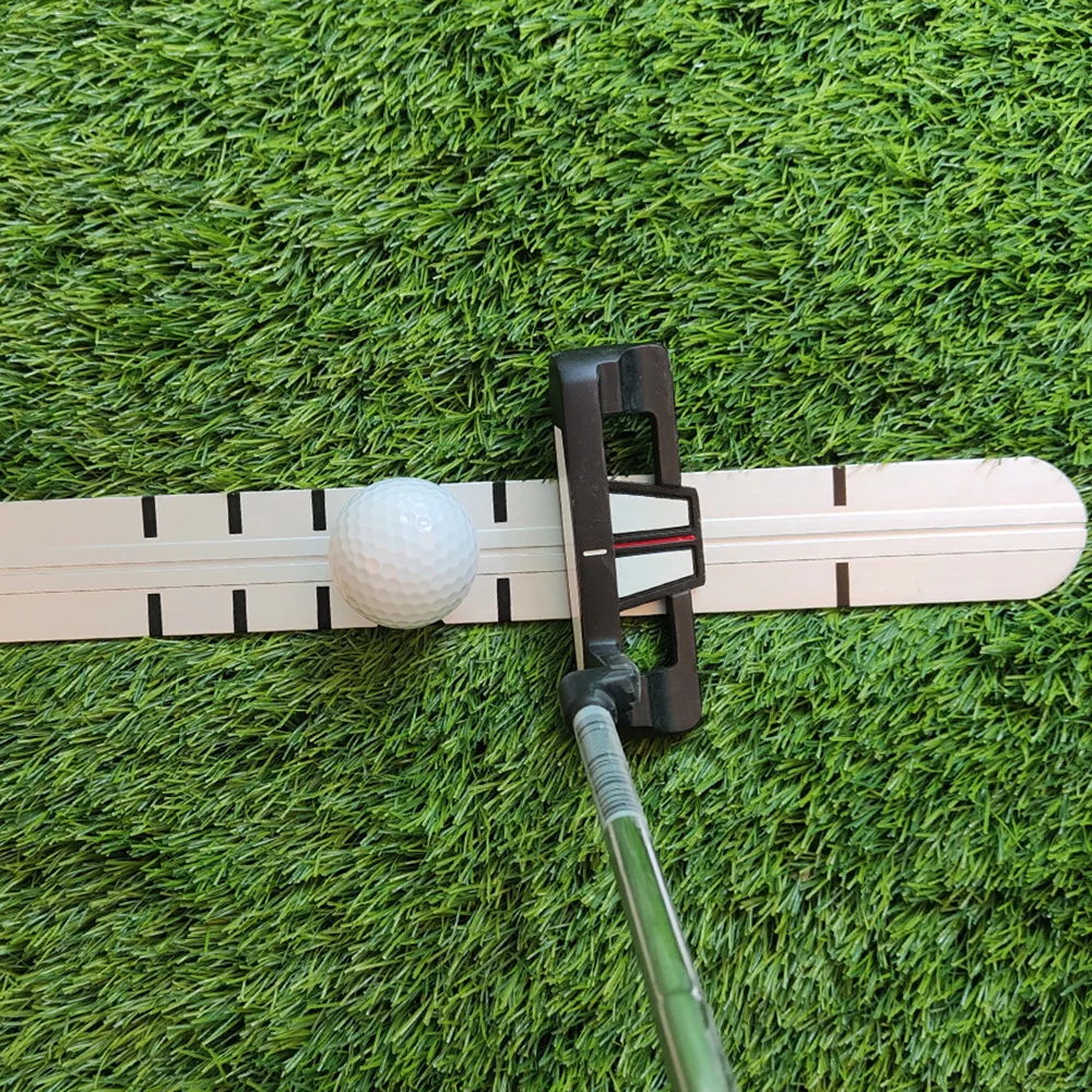 Golf Putter Ruler, Putter Trajectory Guide Practitioner Keep Putter Delivery Forward Rotation, Putter Practice Supplies