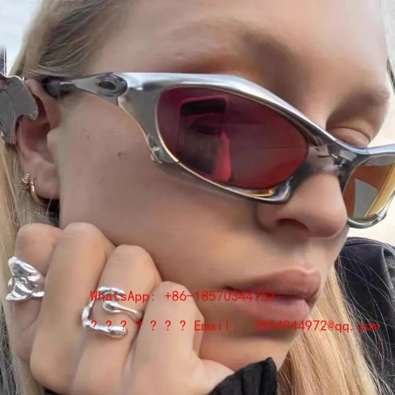 Colorful Sunglasses European and American Style Round Face Hip Hop Riding Sunglasses