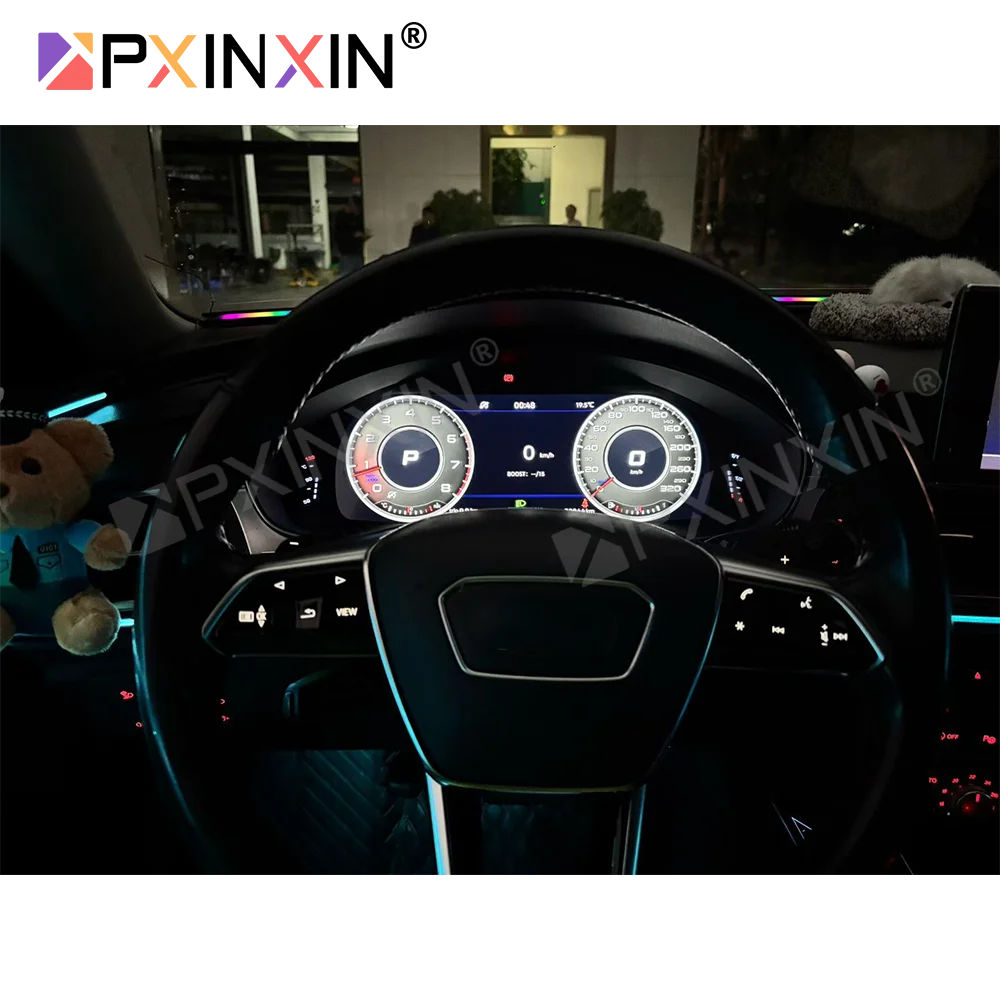 Car Digital Instrument Cluster For Audi A7 A6L A6 C7 2012-2018 Auto Virtual Cockpit Carplay Navigation LCD Speedometer Odometer