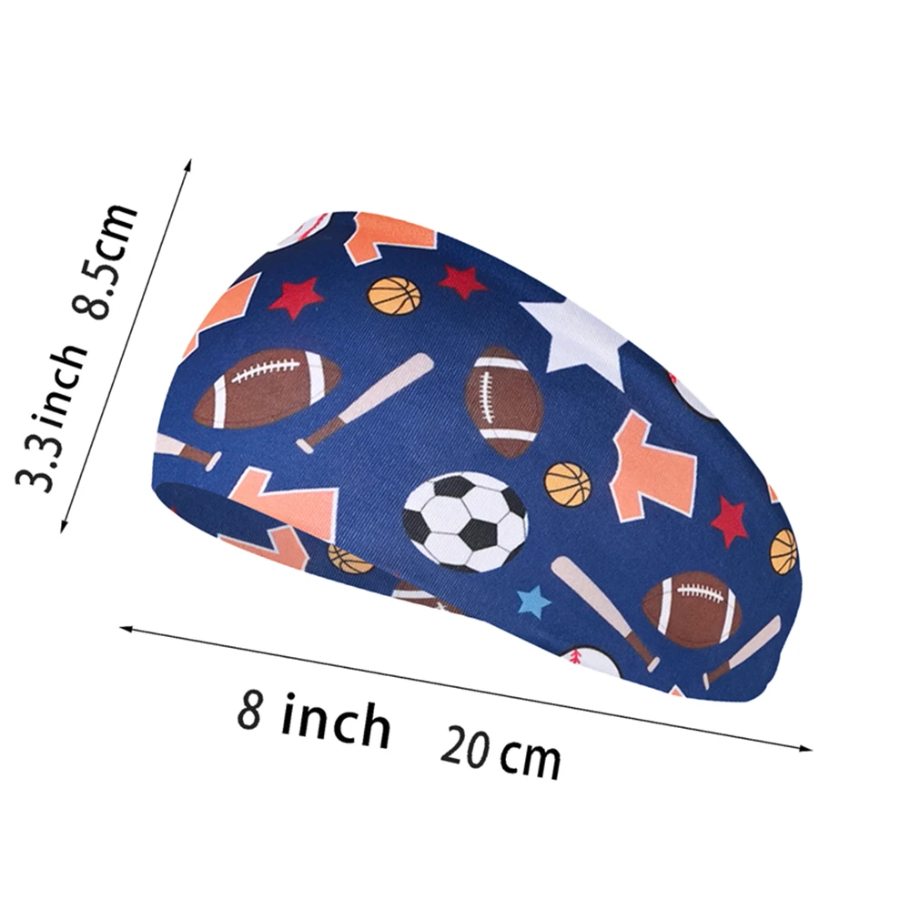 Kids Boys Headbands Athletic Sweatbands For Kids Soccer Headband Youth Kids Sweat Band Football Sweat Absorbing Elastic Hairband