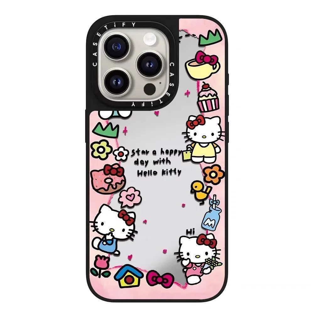 

Hello Kitty shopping Hello Kitty for Apple mirror phone case iPhone 16 Pro Max cute