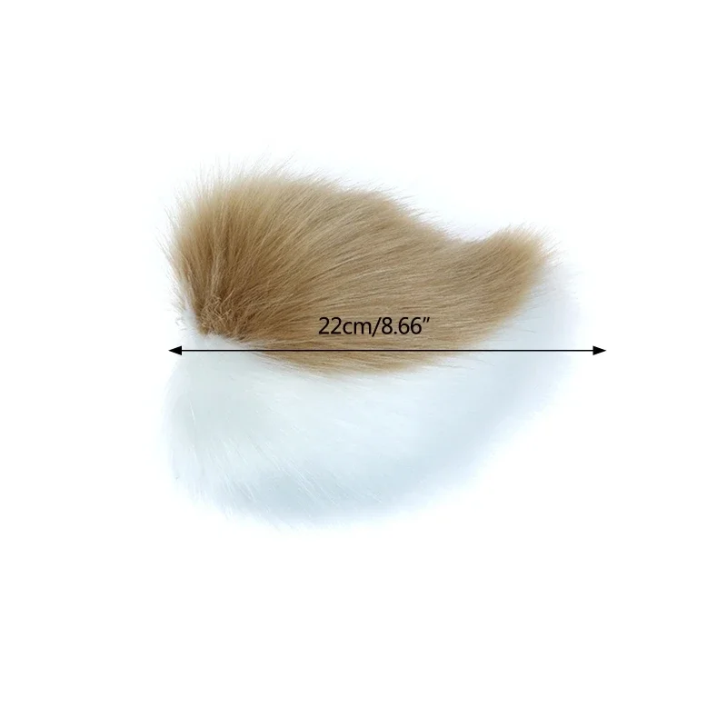 Coda peluche Cosplay Bunny Tail Prop Pelliccia sintetica Animale Bunny Tail Festa Halloween