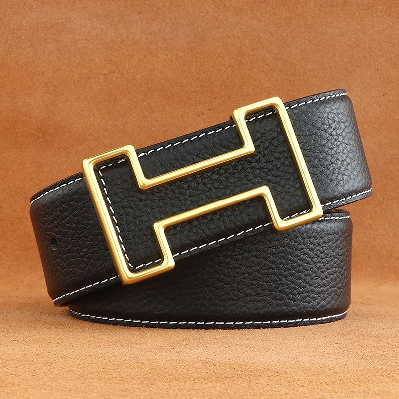

Индивидуальные ремни с пряжкой и буквами, мужские дизайнерские ремни из коровьей кожи, натуральная кожа, пояс шириной 3,8 см, мужской модный поясной ремень