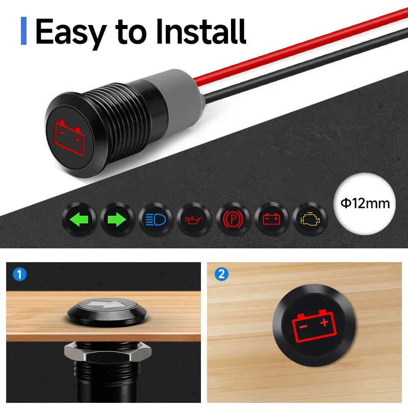 Рисунок 6 - 12 мм индикатор приборной панели