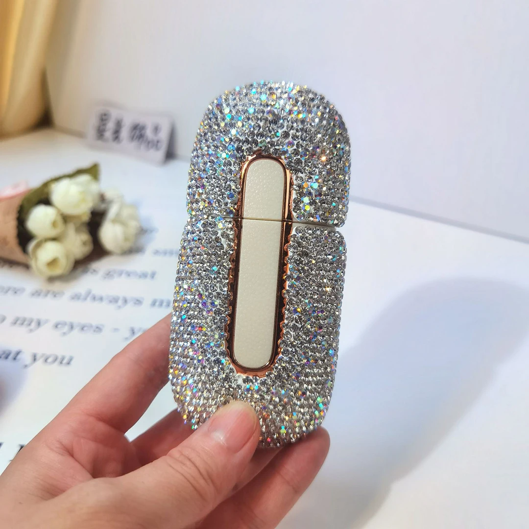 SCAONORCH Sparkling Nail Clipper Set with Rhinestone Case Earpick Nail Tip Clipper Grinding Tablets Fingernail Toenail Cutters