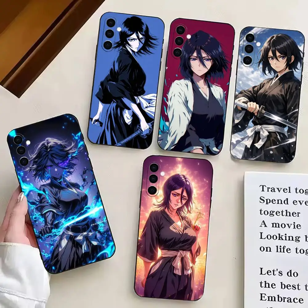 Classic Retro Anime RU-Rukia' -IA  Phone Case For Samsung Galaxy A20,A21s,A22,A31,A32,A52,A53,A72,73,A80 Black Silicone Case
