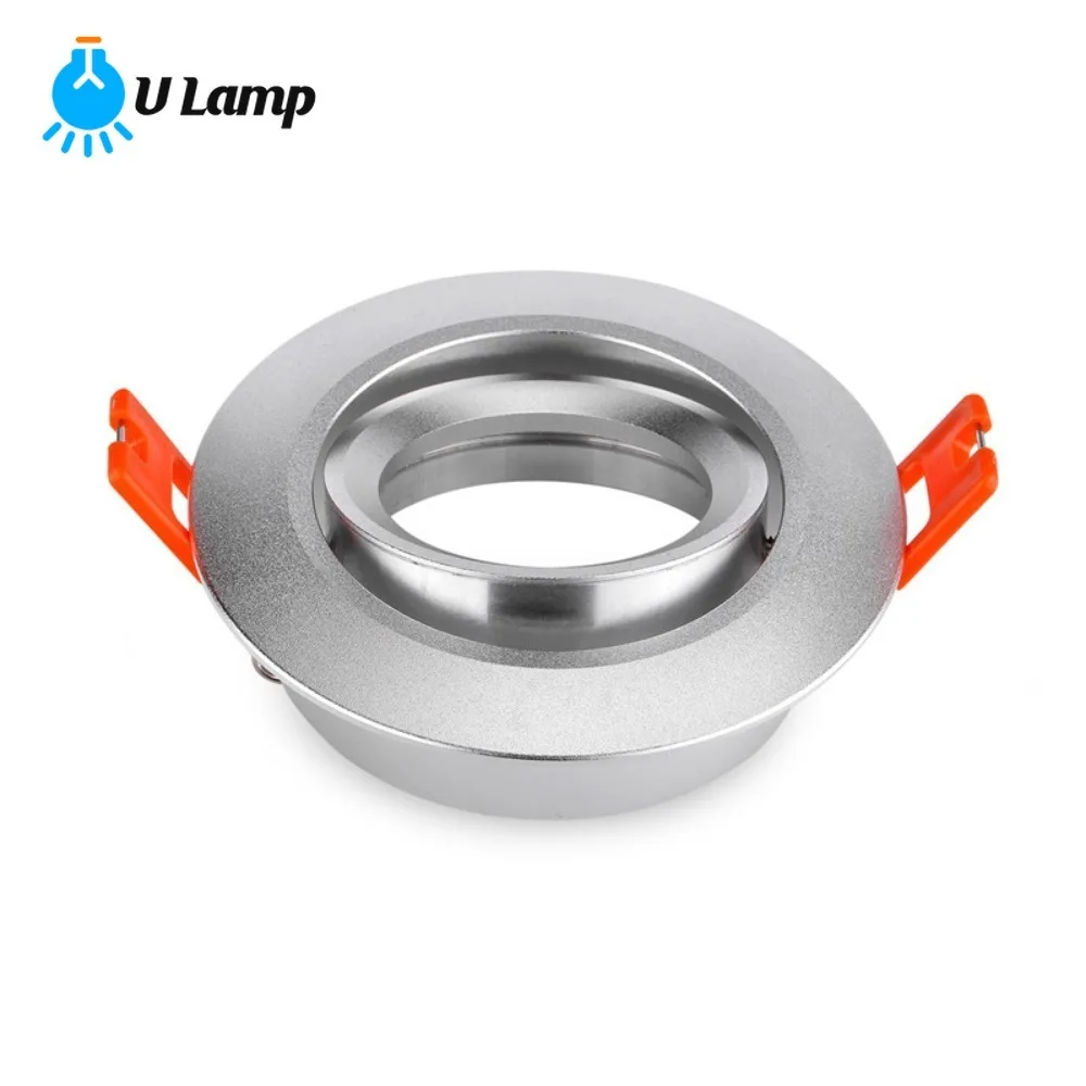 

Mr16 Led Spotlight Lamp Cup Stand Outer Frame Cover Embedded Ceiling Lamp Holder Gu10 White Black Round Lamp Fixture