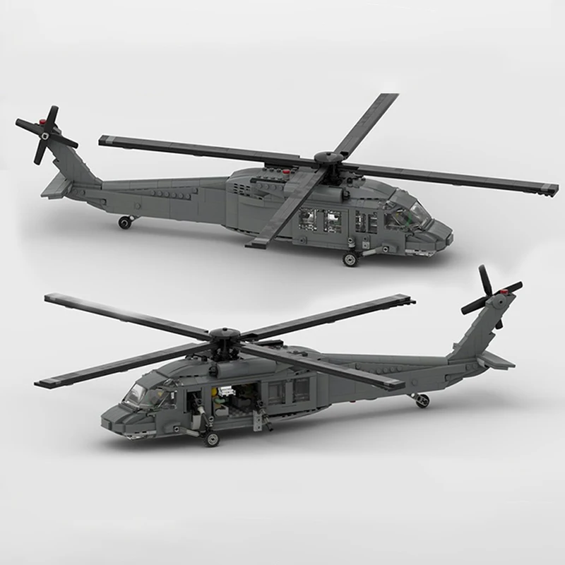 810 Pezzi MOC Sikorsky UH Black Hawk 1 Minifigure Creator Expert Modello Giocattolo Regalo di Natale Blocchi da Costruzione Architettura Educativa