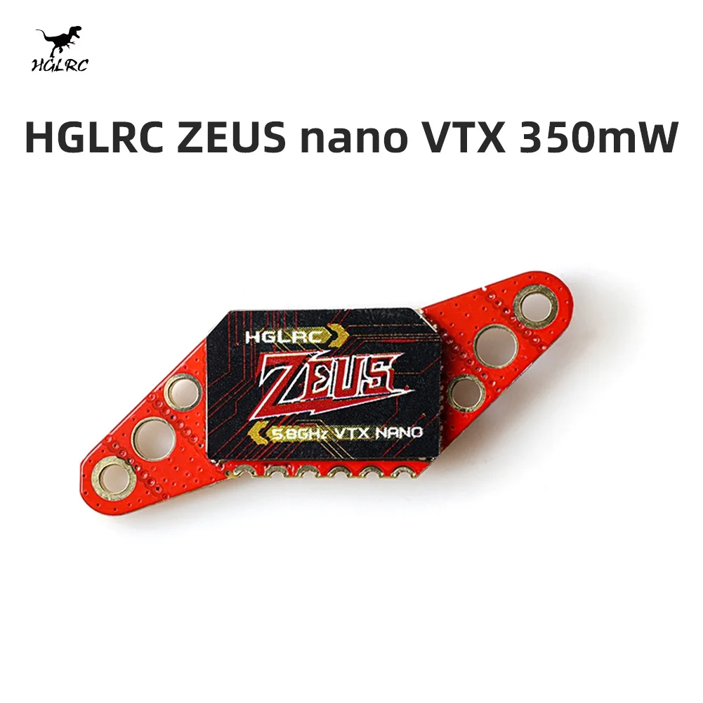 HGLRC Zeus 2.5W VTX 1.6W 350mW VTX 800mW VTX 40CH VTX 5.8G 2.4G الارسال المدمج في ميكروفون ل RC FPV سباق الطائرة بدون طيار