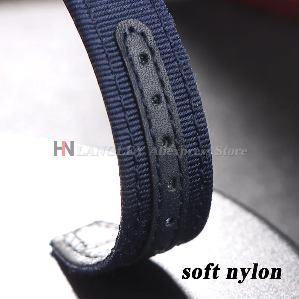 Нейлоновый холщовый ремешок для часов 20 мм, 21 мм, 22 мм для IWC Pilot, водонепроницаемый мужской спортивный зеленый, черный, синий браслет, сменный браслет