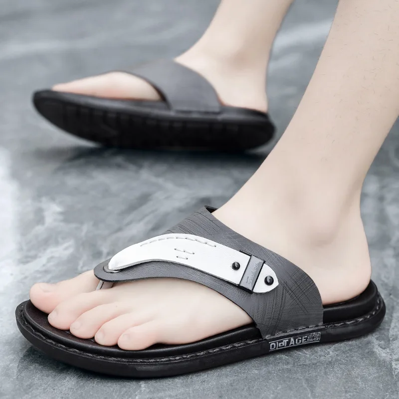 

Men's Slippers Flip-Flops Trend Lightweight Breathable Outdoor Fashion Casual Beach Shoes