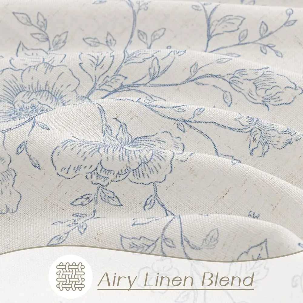 ستائر زرقاء مطوية من إسفنج الذاكرة، 84 طول، تصفية خفيفة، 40 وات × 84 لتر، لغرفة المعيشة، طراز المزرعة