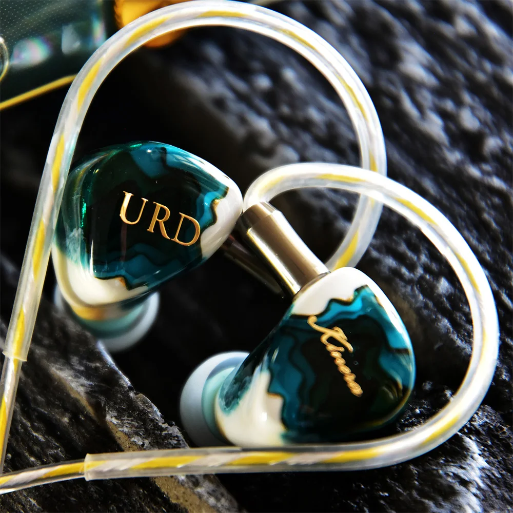 Kinera URD HIFI In Ear IEMs Earphone 2EST+ 2 DD+1 BA IEMs Hybrid Drivers with 2.5/3.5/4.4mm 2Pin Plug 0.78mm Detachable Cable