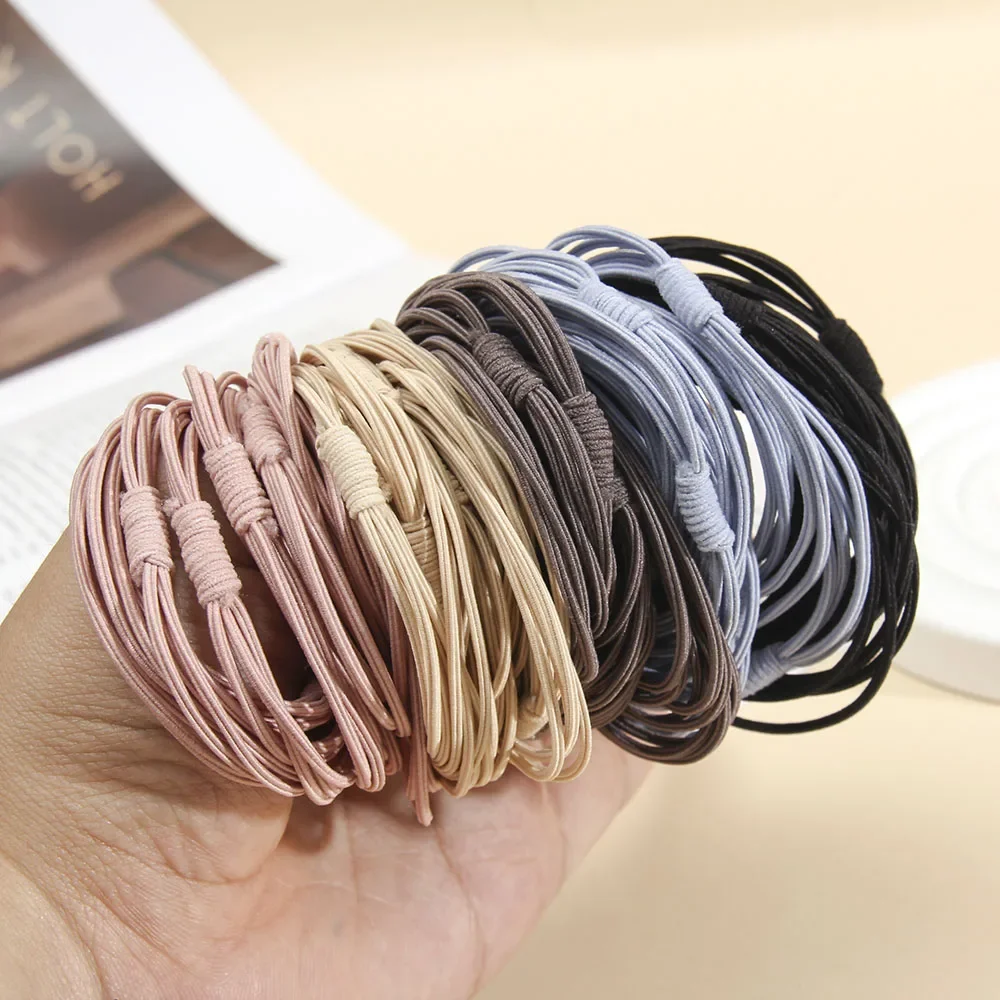 5/10/20 pz 5CM donne ragazze fasce per capelli Scrunchies alta elastico in gomma fascia coda di cavallo titolare cravatte accessori per capelli