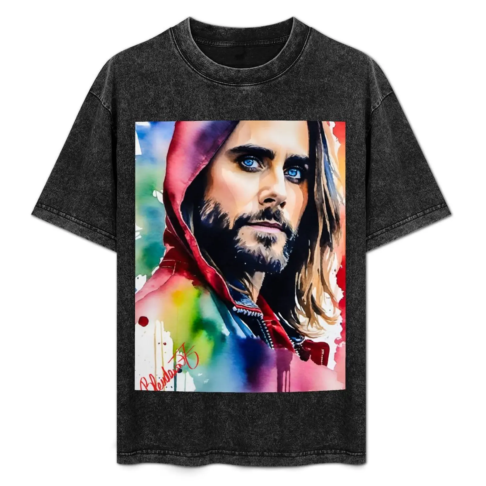 

Jared Leto watercolor T-Shirt custom t shirt cute tops valentines boutique clothes sublime plain white t shirts men