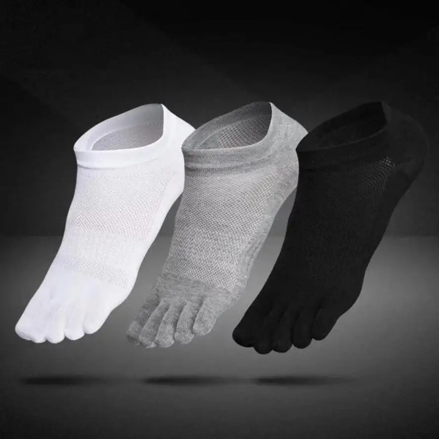 Men's Summer Short Socks Cotton Five-finger Socks Low-top Spring And Summer Ultra-thin Mesh Toe Short Tube Fashion Accessories