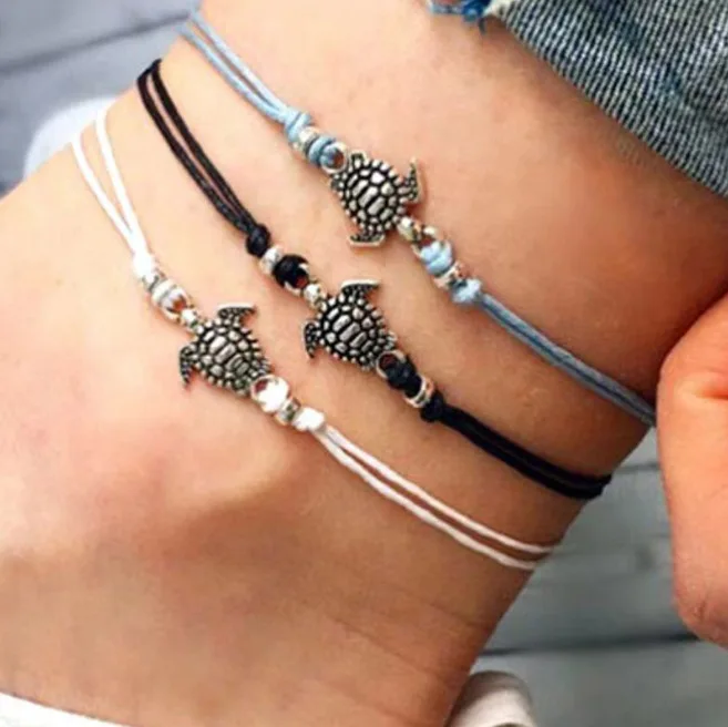 Adjustable Heart Anklet for Women - Fashion Bead Chain Anklet Set, Cute Heart Shaped Anklet Gift Party Wear