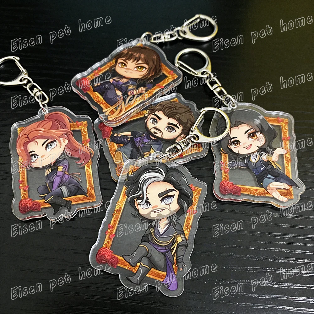 Game EXPEDITION 33 Keychains for Women Accessories Bag Charm Clair Obscur Keyrings Jewelry Friends Birthday Gifts