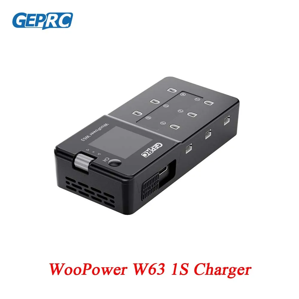 

GEPRC WooPower W63 100w Smart Battery Charger Charged for LiPo LiHV LiFe Suit Short-circuit Protection RC FPV Quadcopter Drone