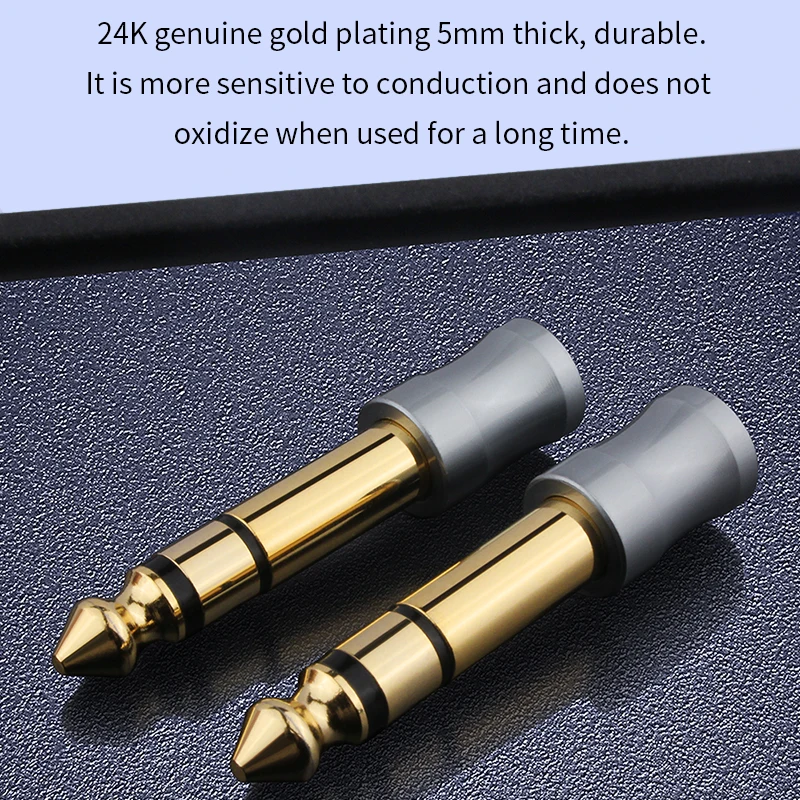 Jack 6.5 6.35mm Male Plug to 3.5mm Female Connector Headphone Amplifier Audio Adapter for Mobile Phone PC Notebook