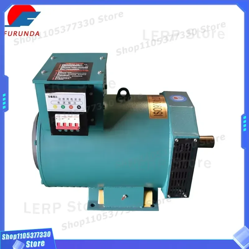 20KW 25KVA Copper Alternator 220V 380V Single Cylinder Diesel Generator Parts 1 Phase 3 Phase Metal AC Dynamo for Power Unit