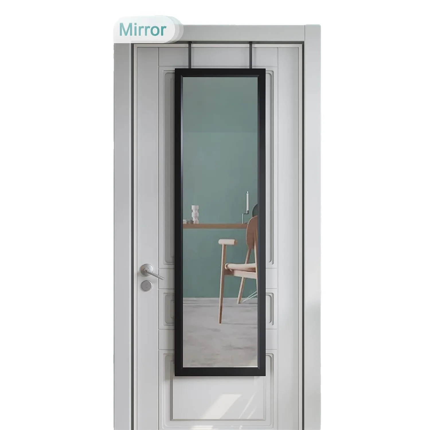 Hanging door full-length mirror behind door full body ins bedroom rental room dormitory home wall-mounted fitting mirror