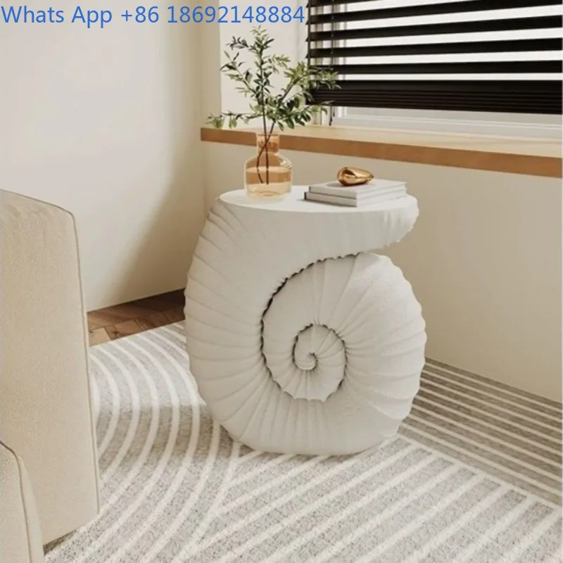 

Creative Side Table Mediterranean Style Homestay Apartment Coffee Table Ins Hotel Living Room Light Luxury Side Table