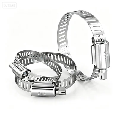 304 Stainless Steel Hose Clamp 6-800mm Adjustable Pipe Clamp Range Hood Washing Machine