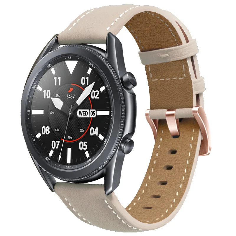 18mm 20mm Leather Watch Strap For Garmin Venu 2 plus SQ Vivomove HR Active 2 Wristband  For Garmin Vivoactive 4S 4 245 Bracelet